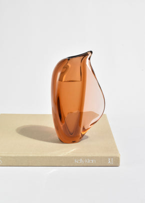 Amber Glass Vase