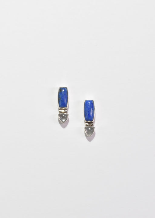 Lapis Moonstone Earrings