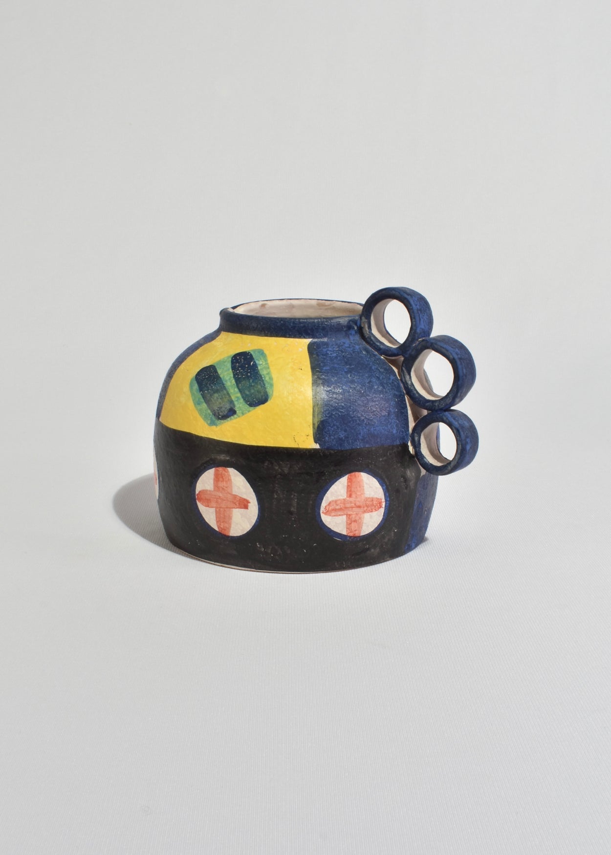 Hand-Painted Ceramic Vessel