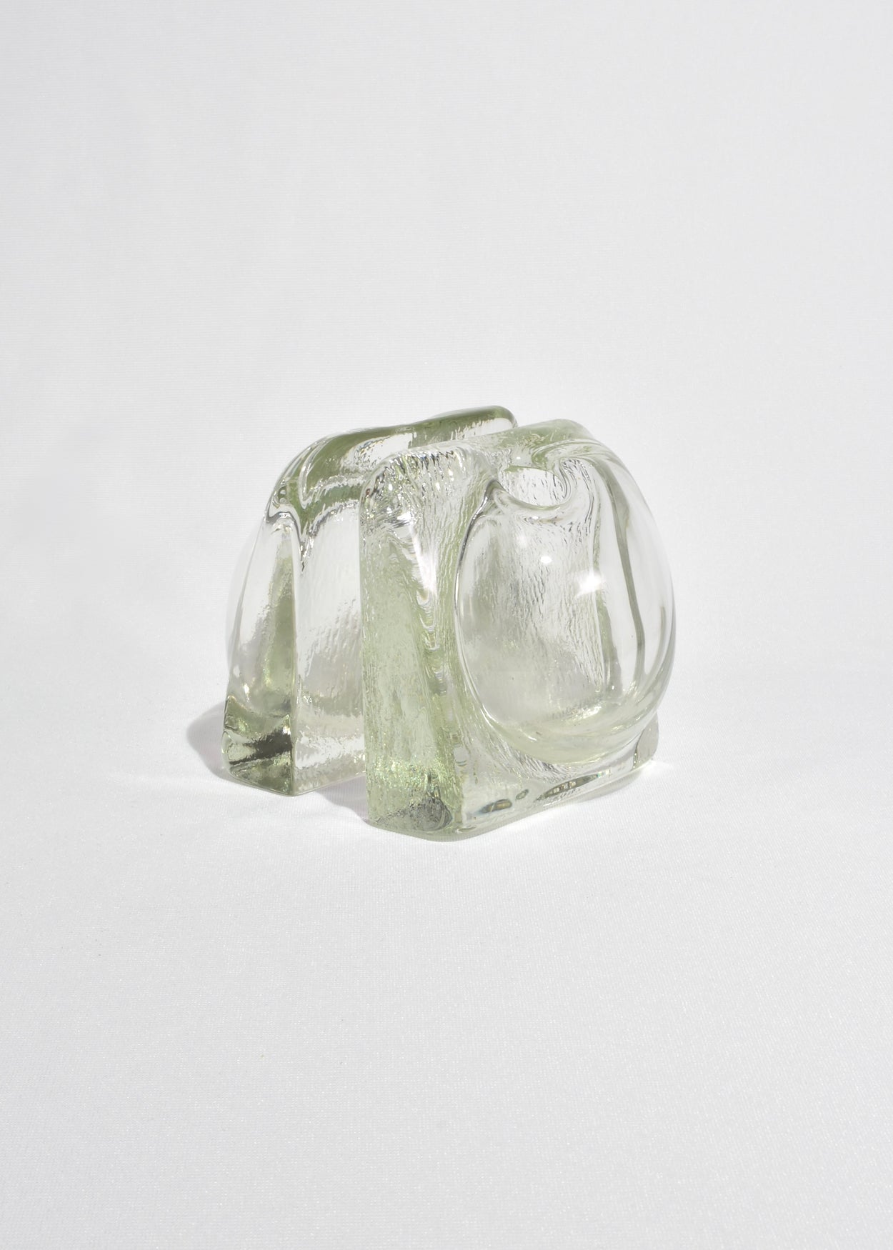 Clear Glass Bookend Vases