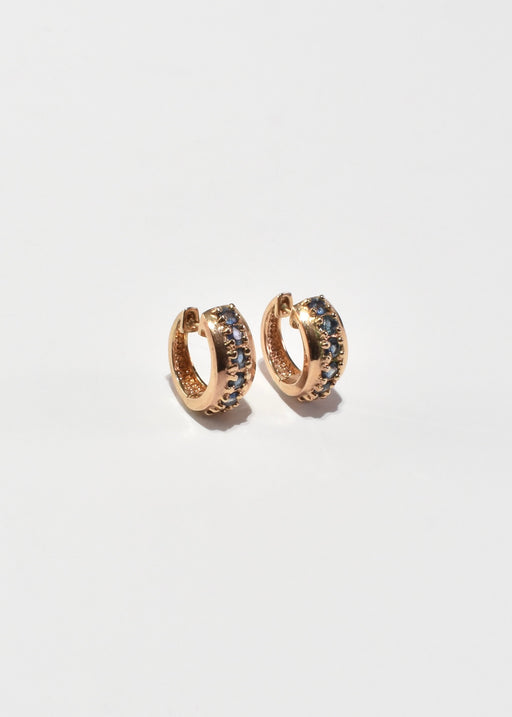 Gold Topaz Hoop Earrings