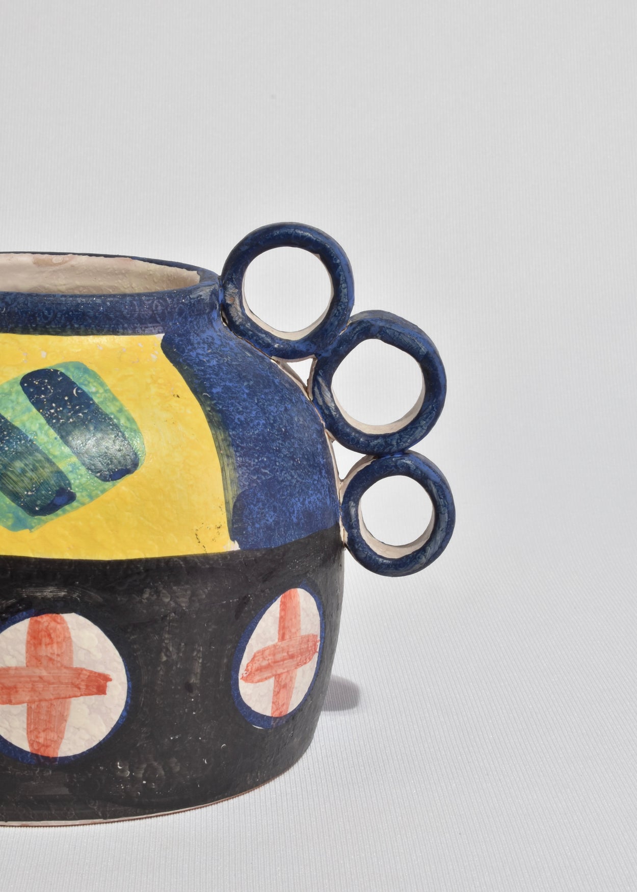 Hand-Painted Ceramic Vessel