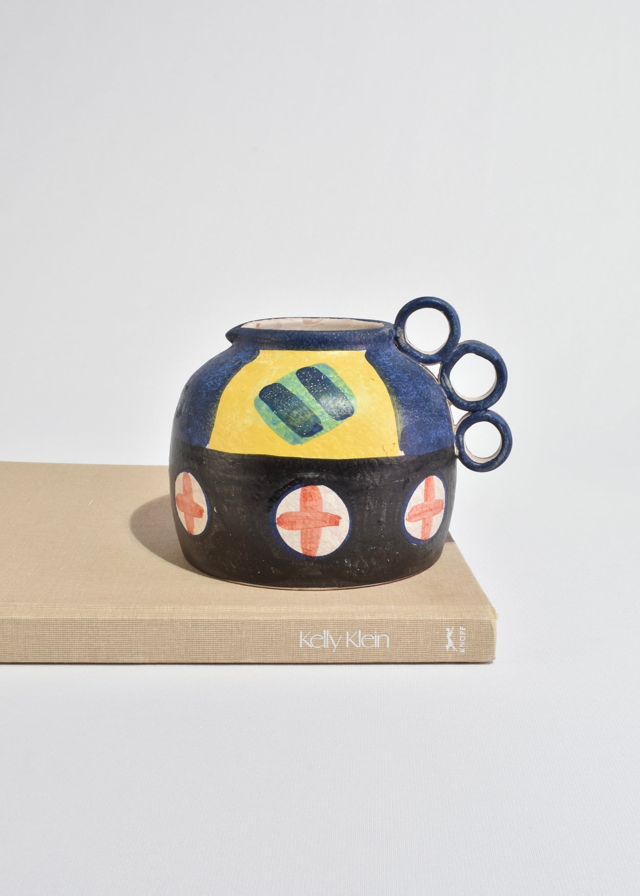 Hand-Painted Ceramic Vessel