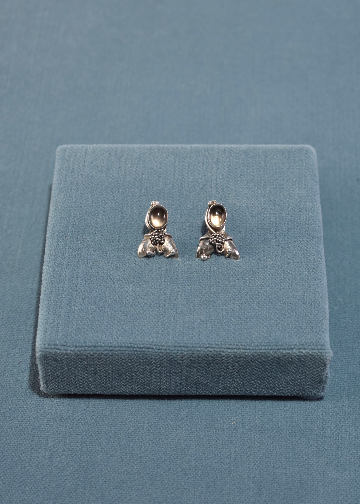 Abstract Smoky Quartz Earrings