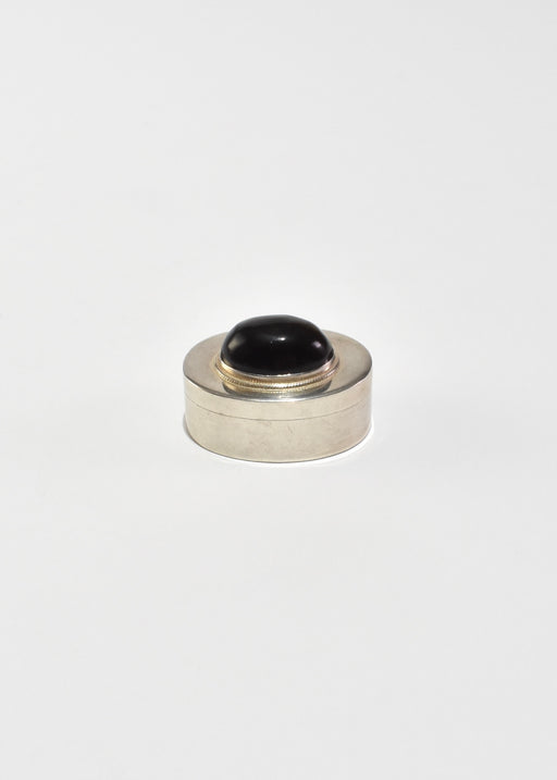 Sterling Oval Pillbox