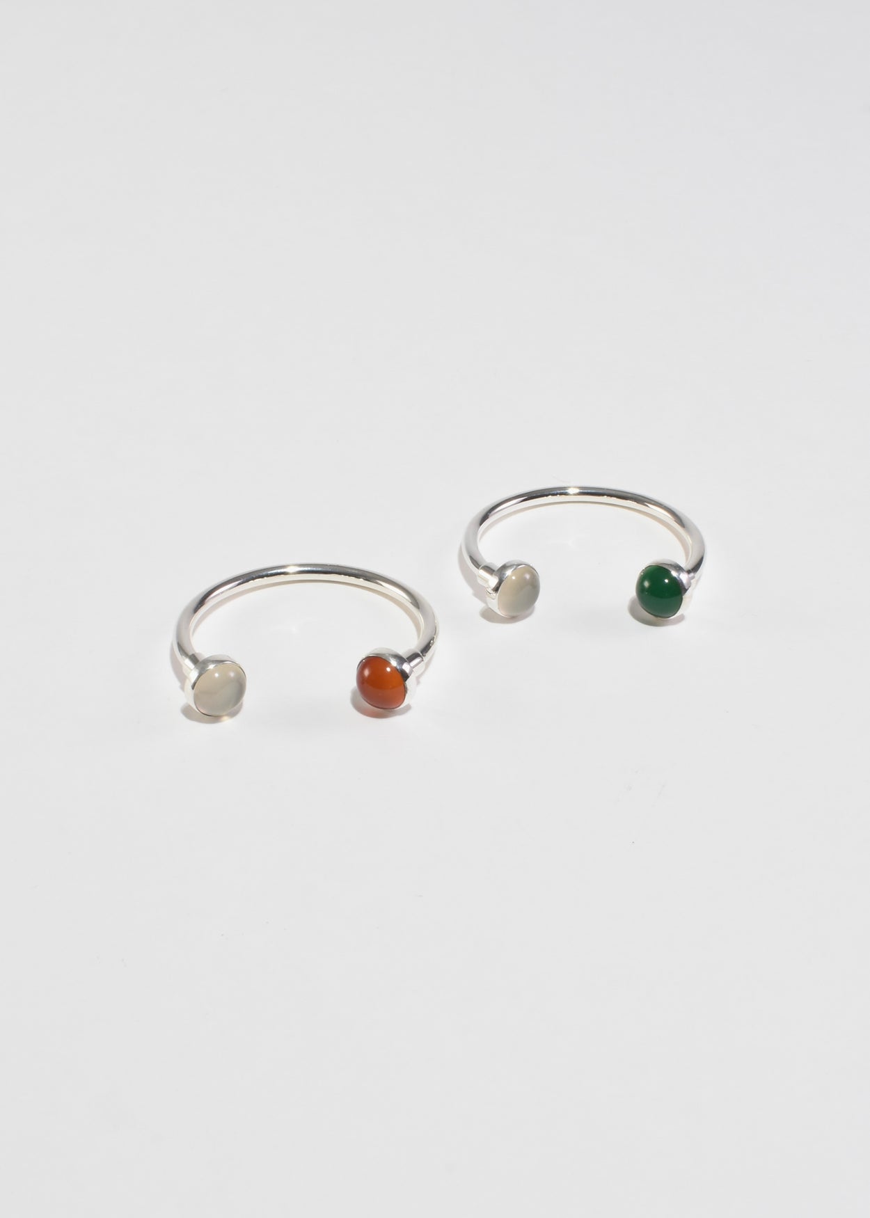 Sterling Gemstone Key Ring