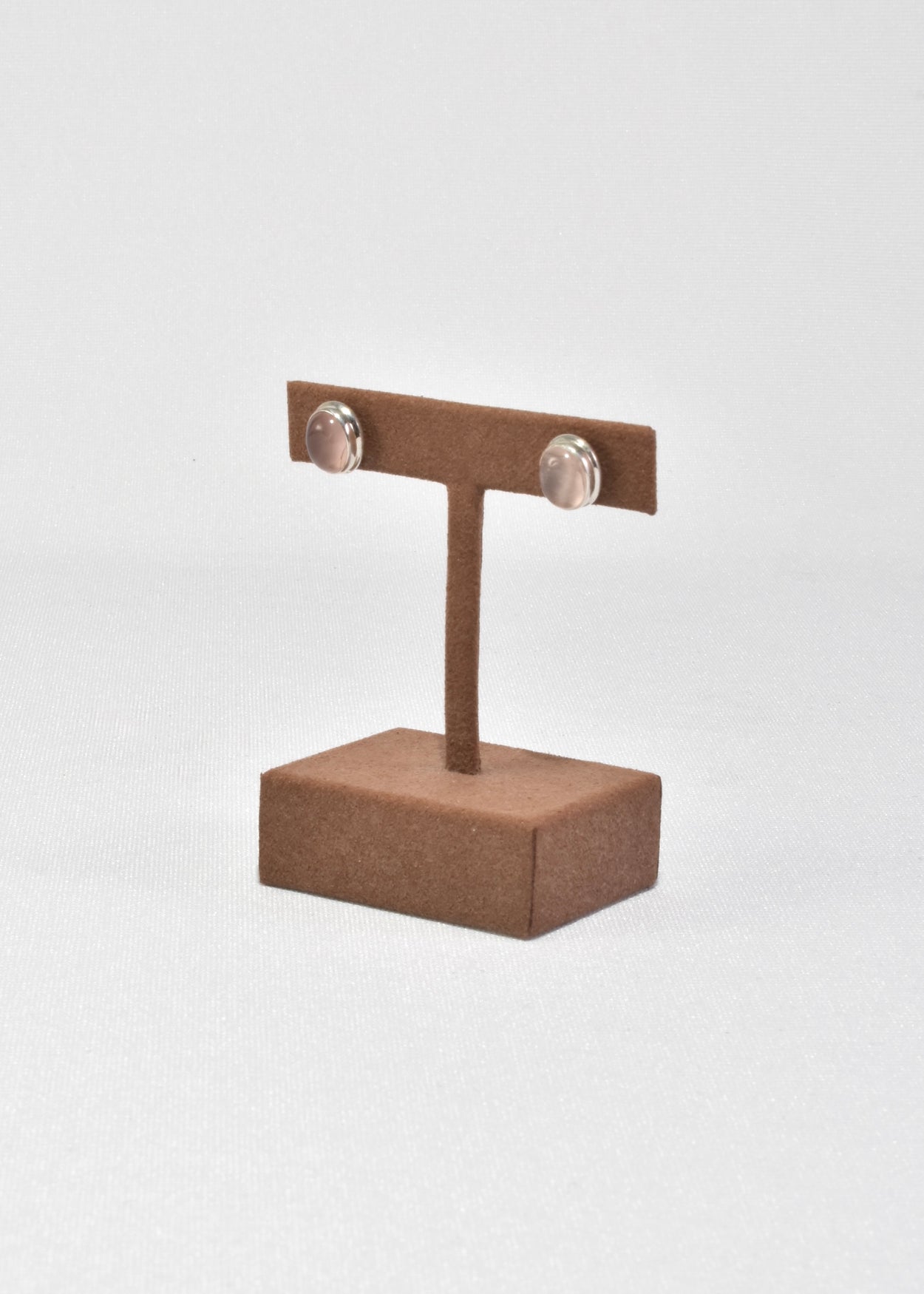 Rose Quartz Stud Earrings