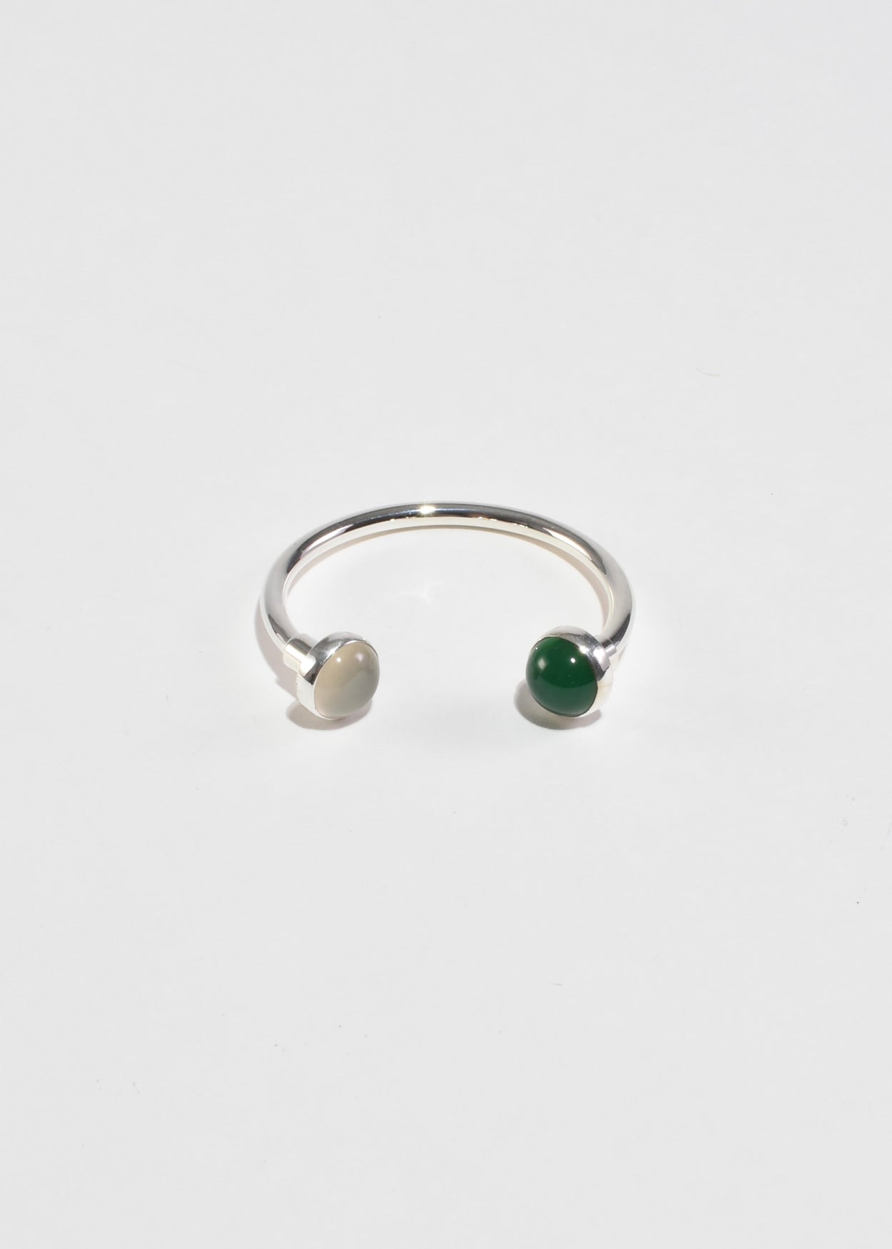 Sterling Gemstone Key Ring