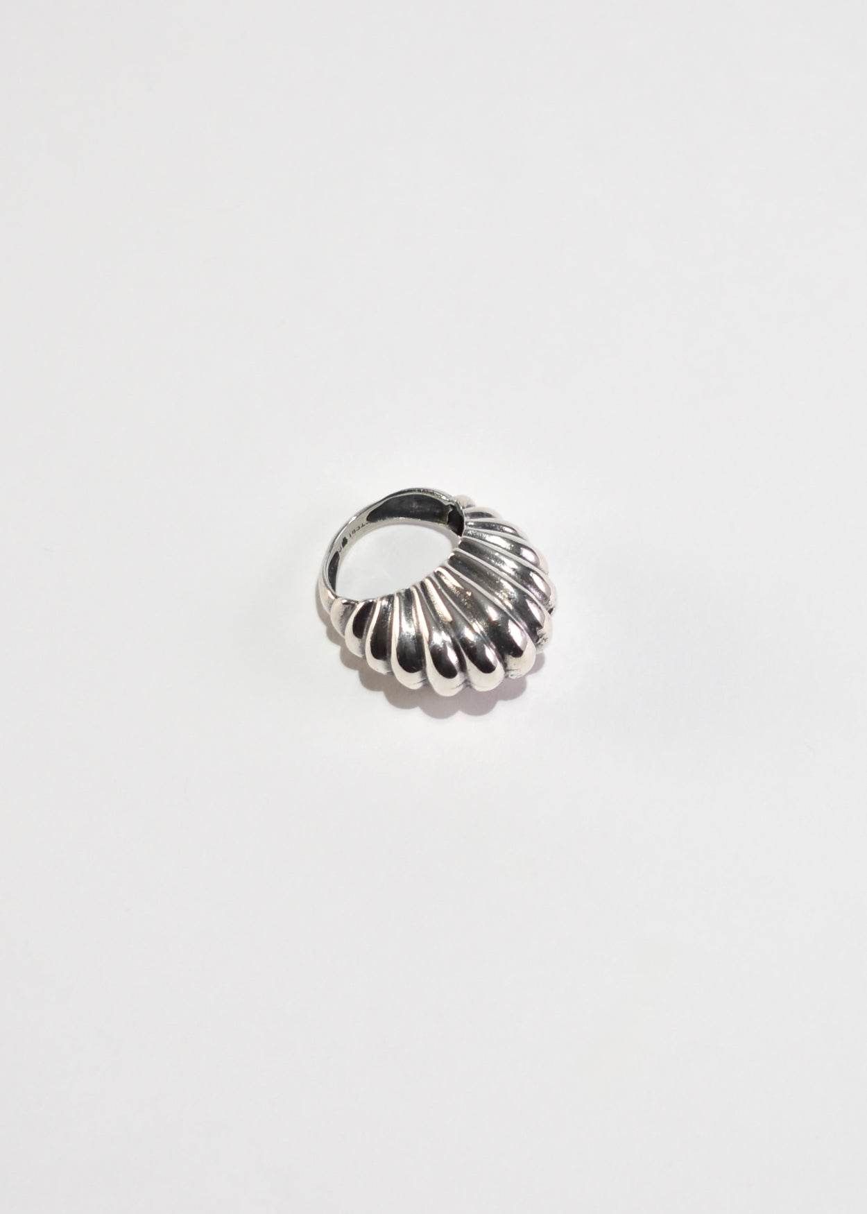 Ribbed Statement Ring