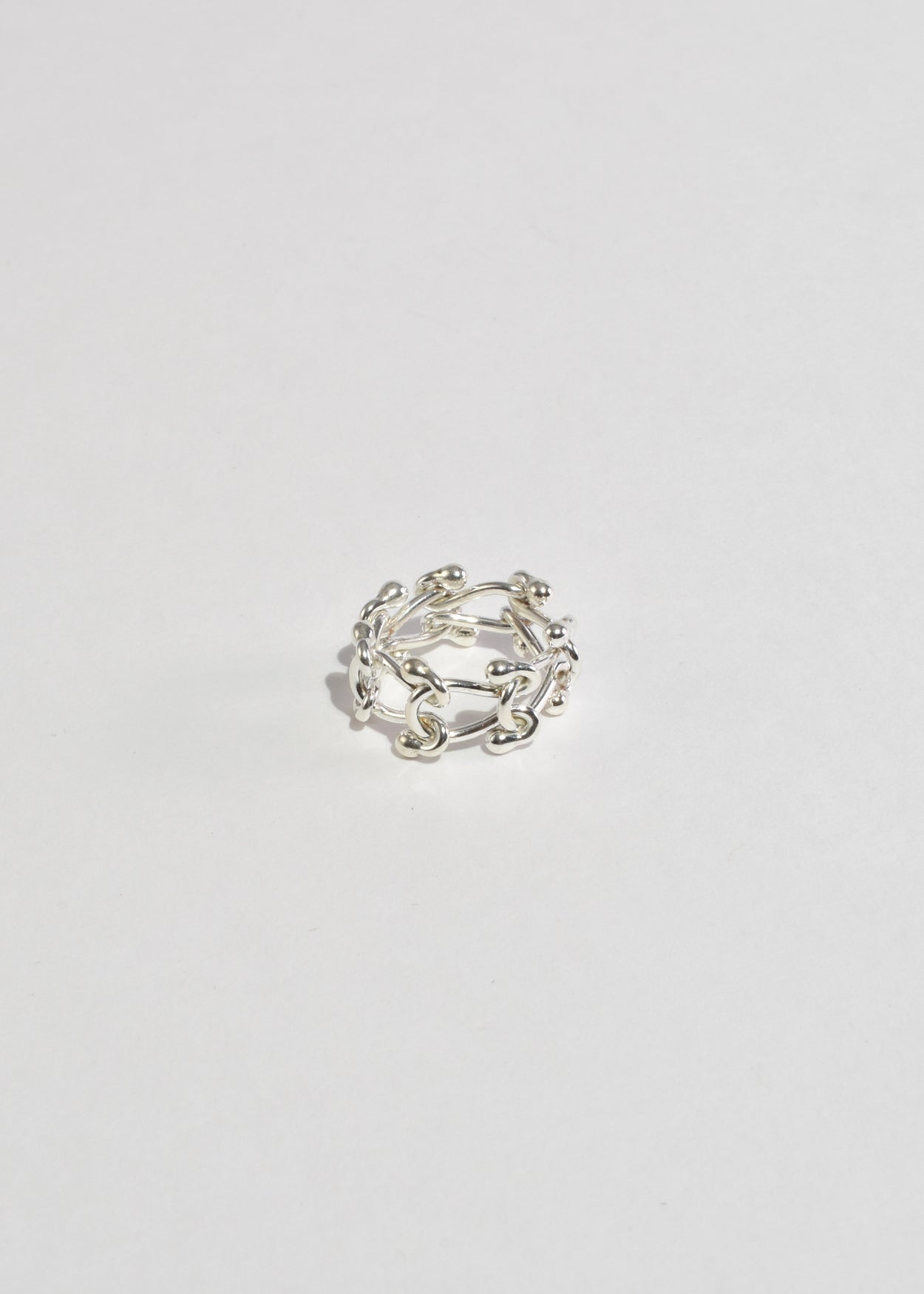 Sterling Link Ring