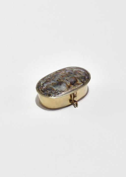 Silver Abalone Pillbox