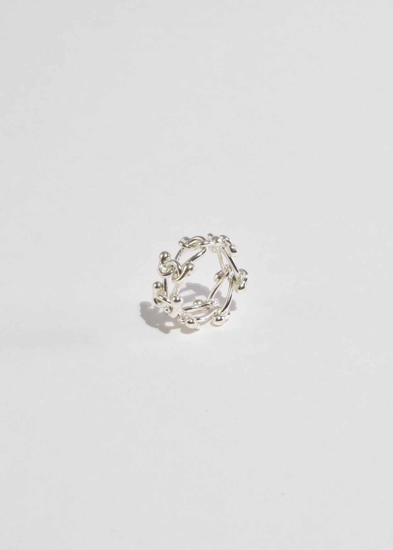 Sterling Link Ring