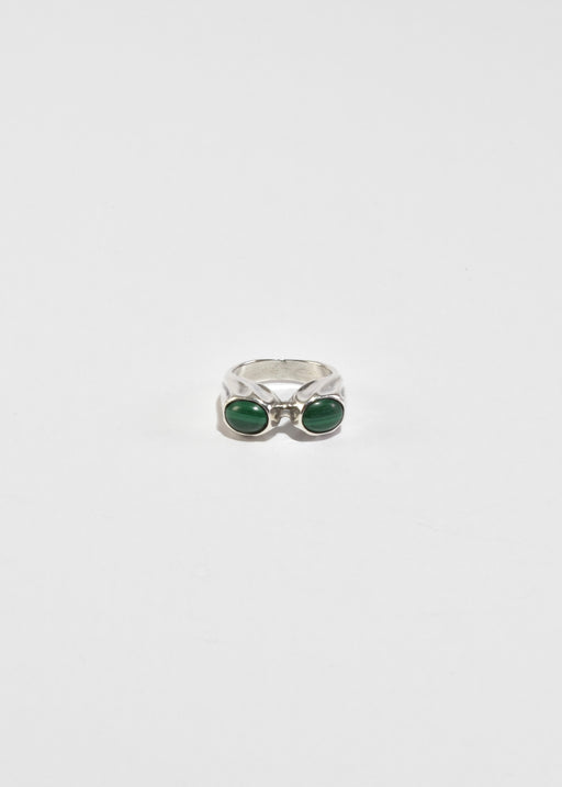 Silver Malachite Ring