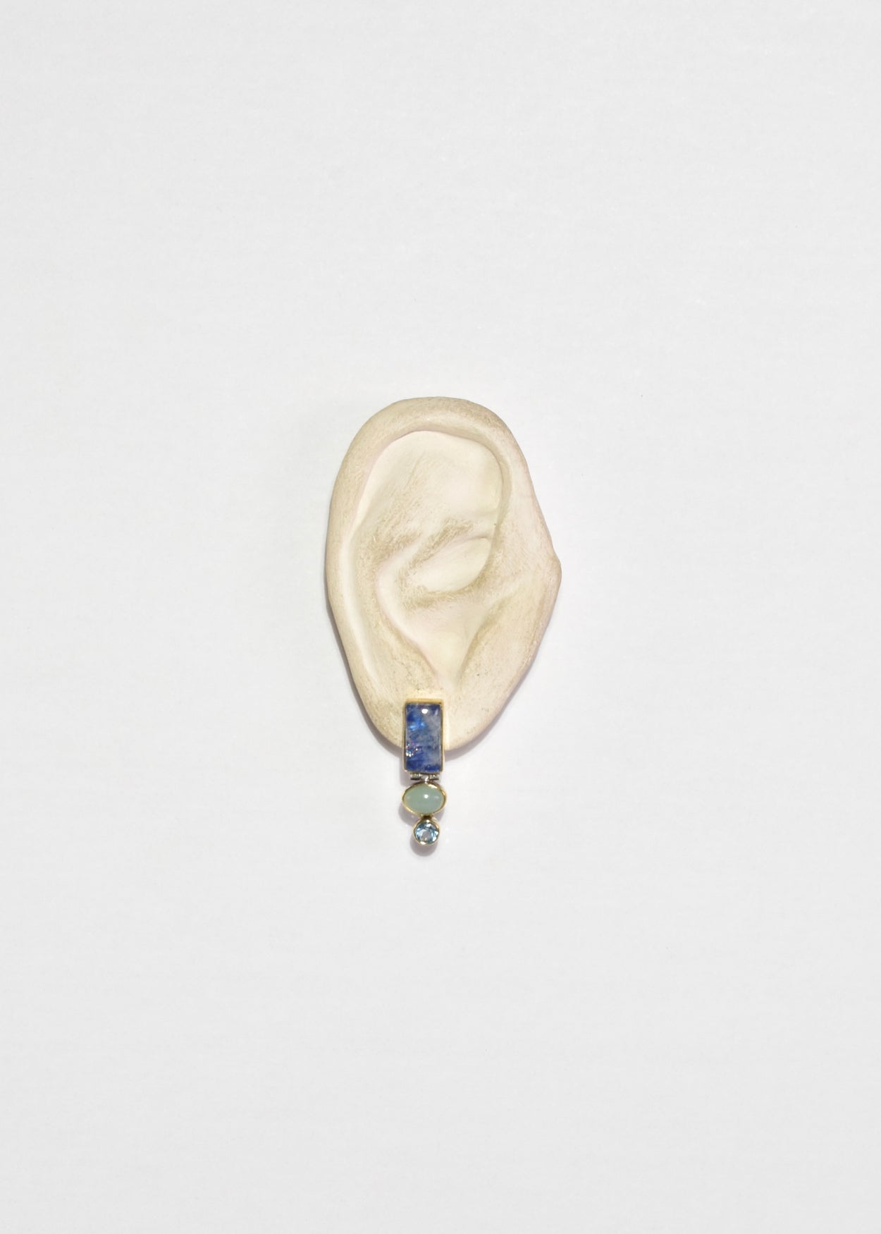 Chalcedony Kyanite Topaz Earrings