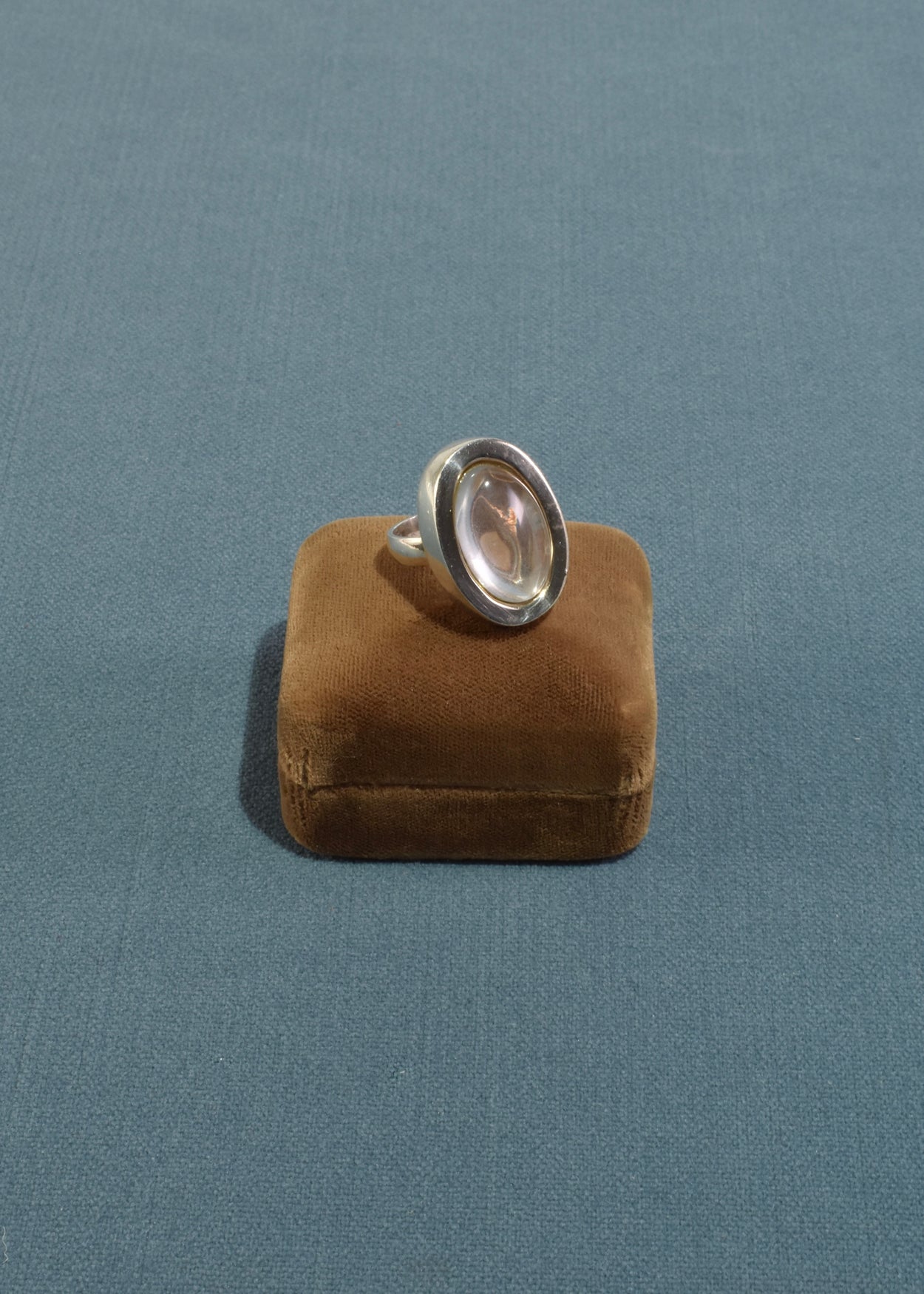 Oval Crystal Ring