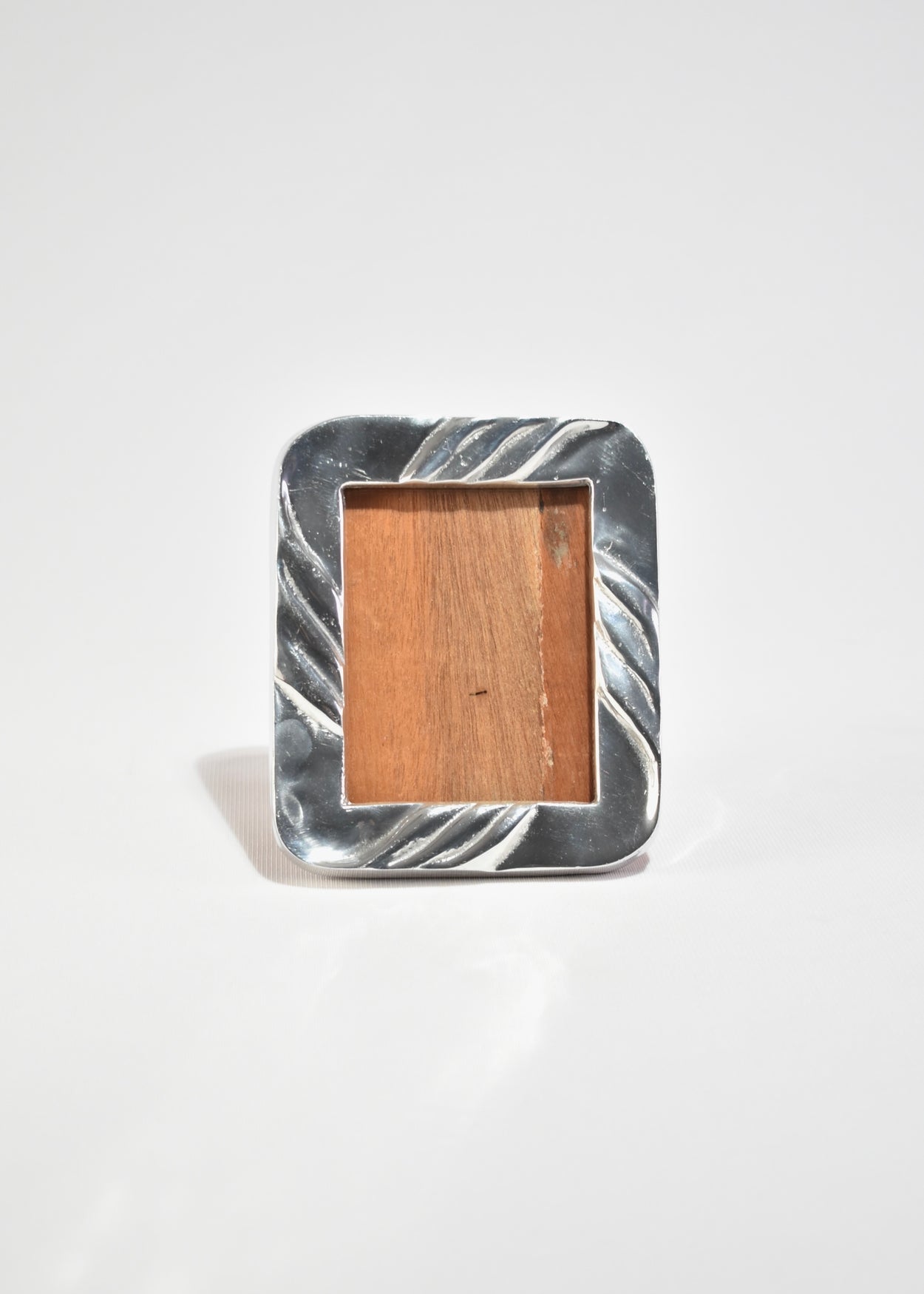 Ribbed Pewter Picture Frame