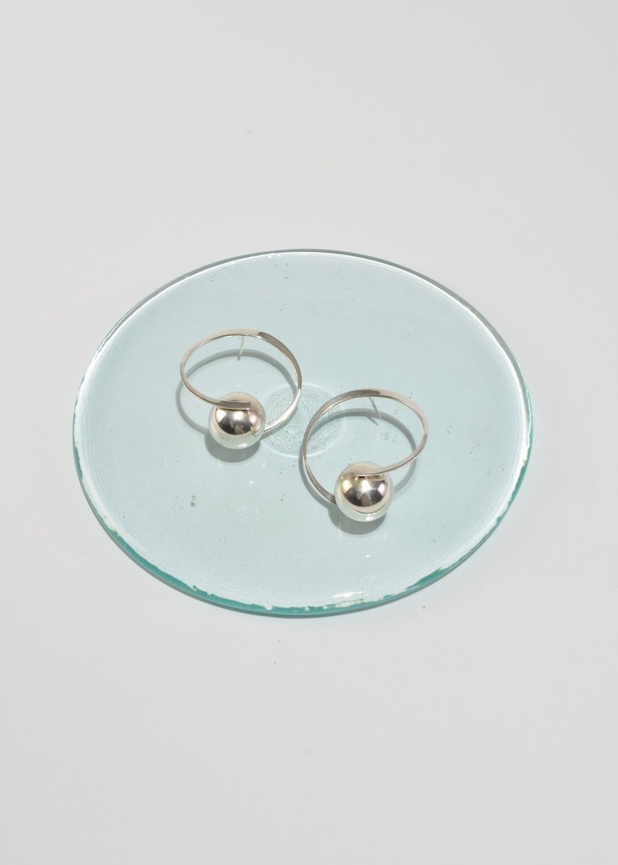 Curved Sphere Statement Earrings