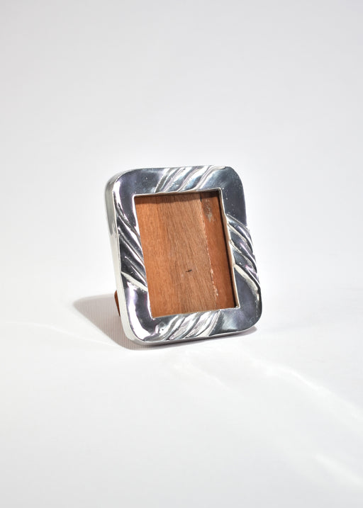 Ribbed Pewter Picture Frame