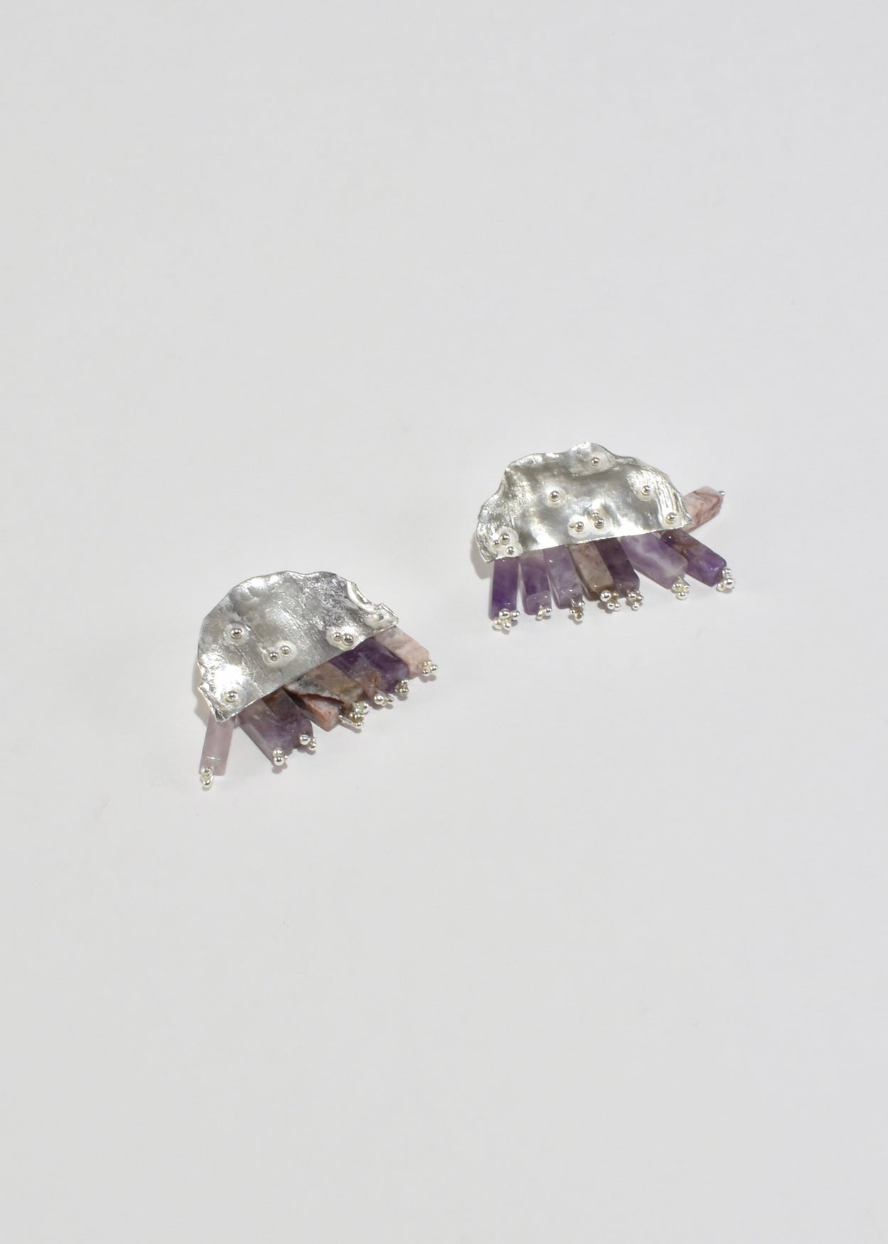 Amethyst Tassel Earrings