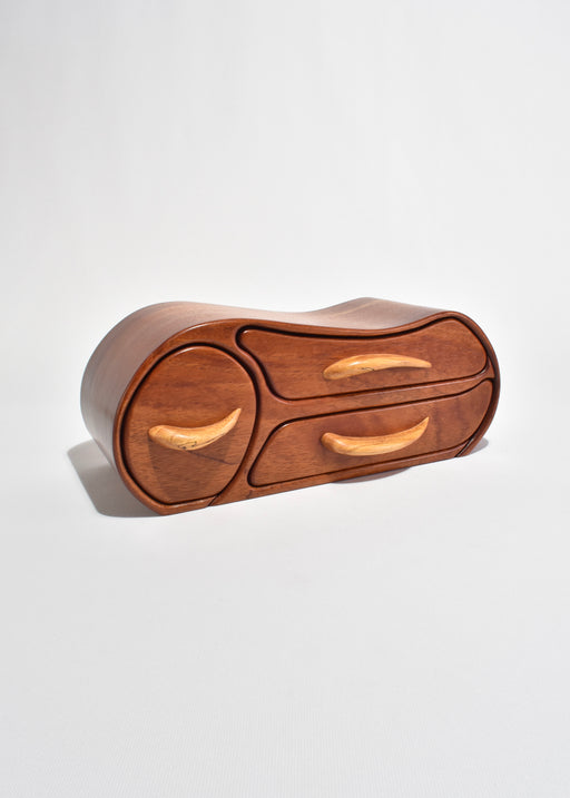 Curved Wooden Jewelry Box