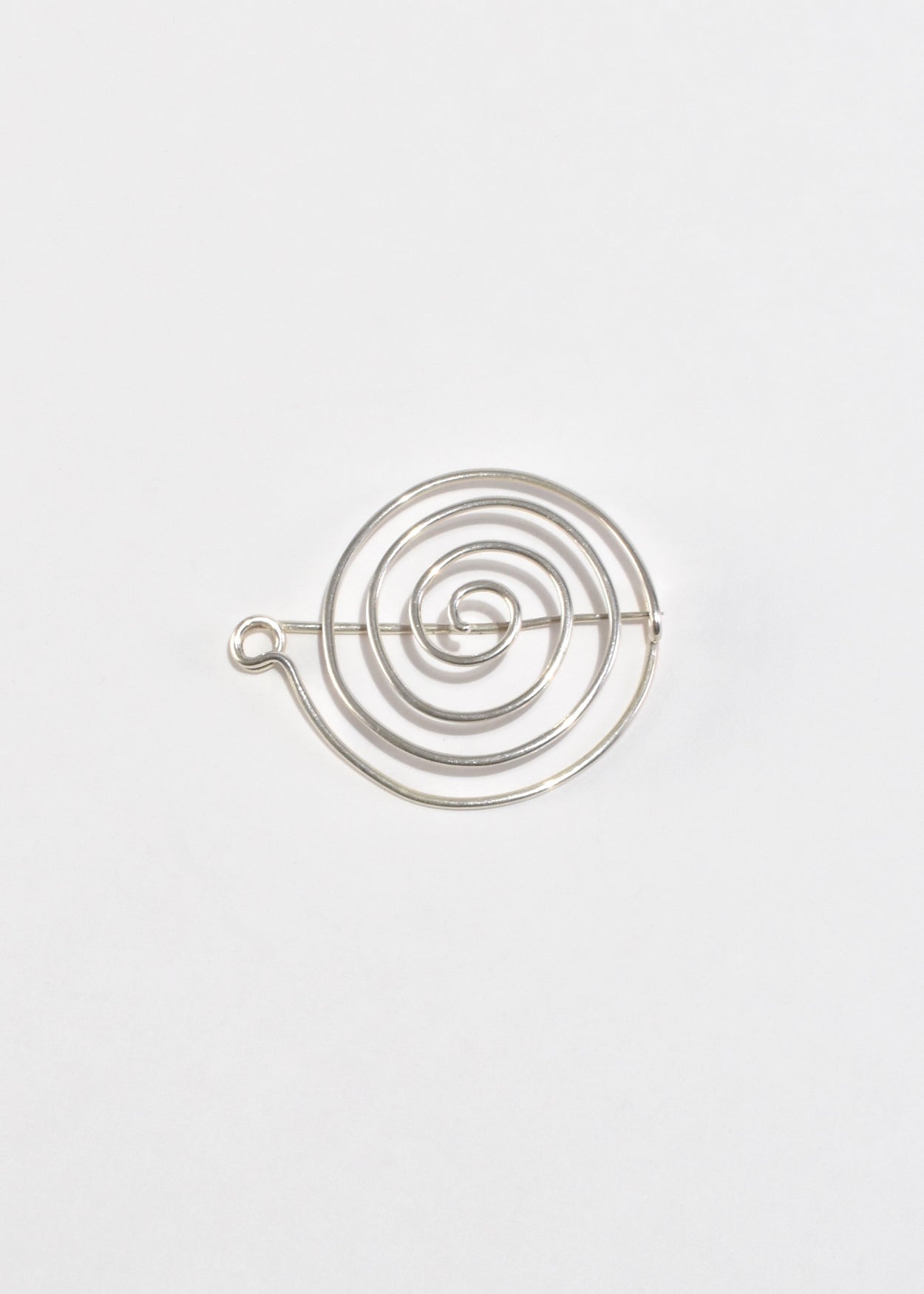 Sterling Spiral Brooch