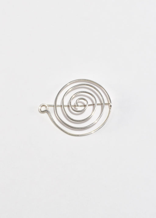 Sterling Spiral Brooch