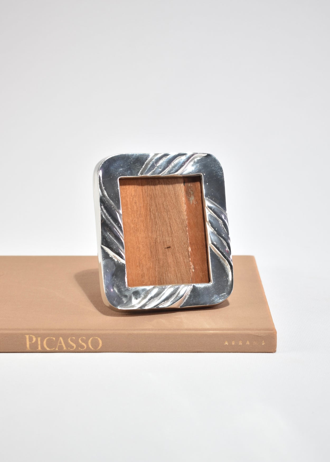Ribbed Pewter Picture Frame