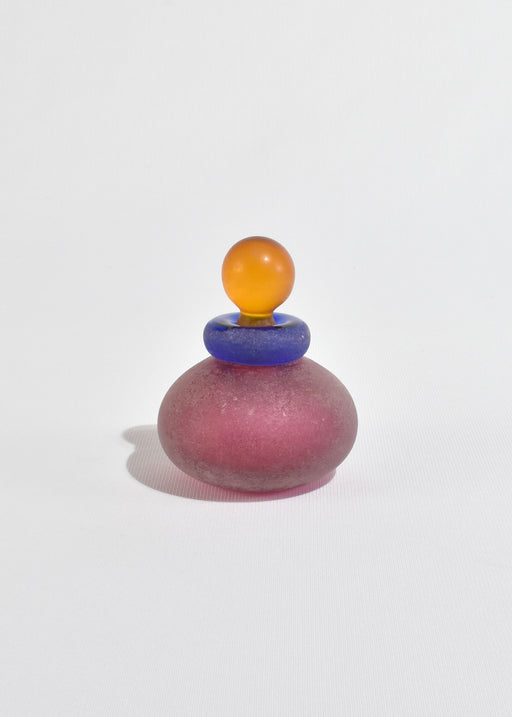 Italian Pink Glass Perfume Bottle