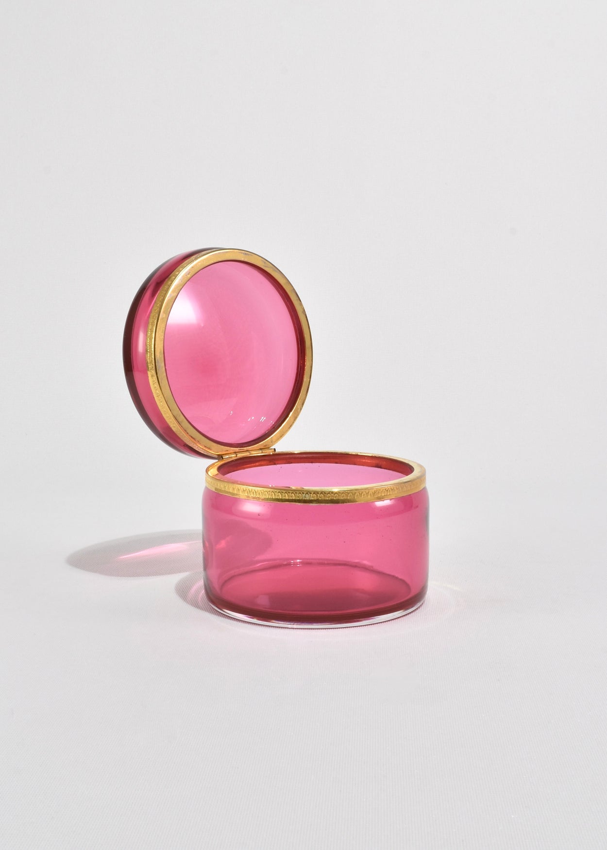 Pink Glass Jar