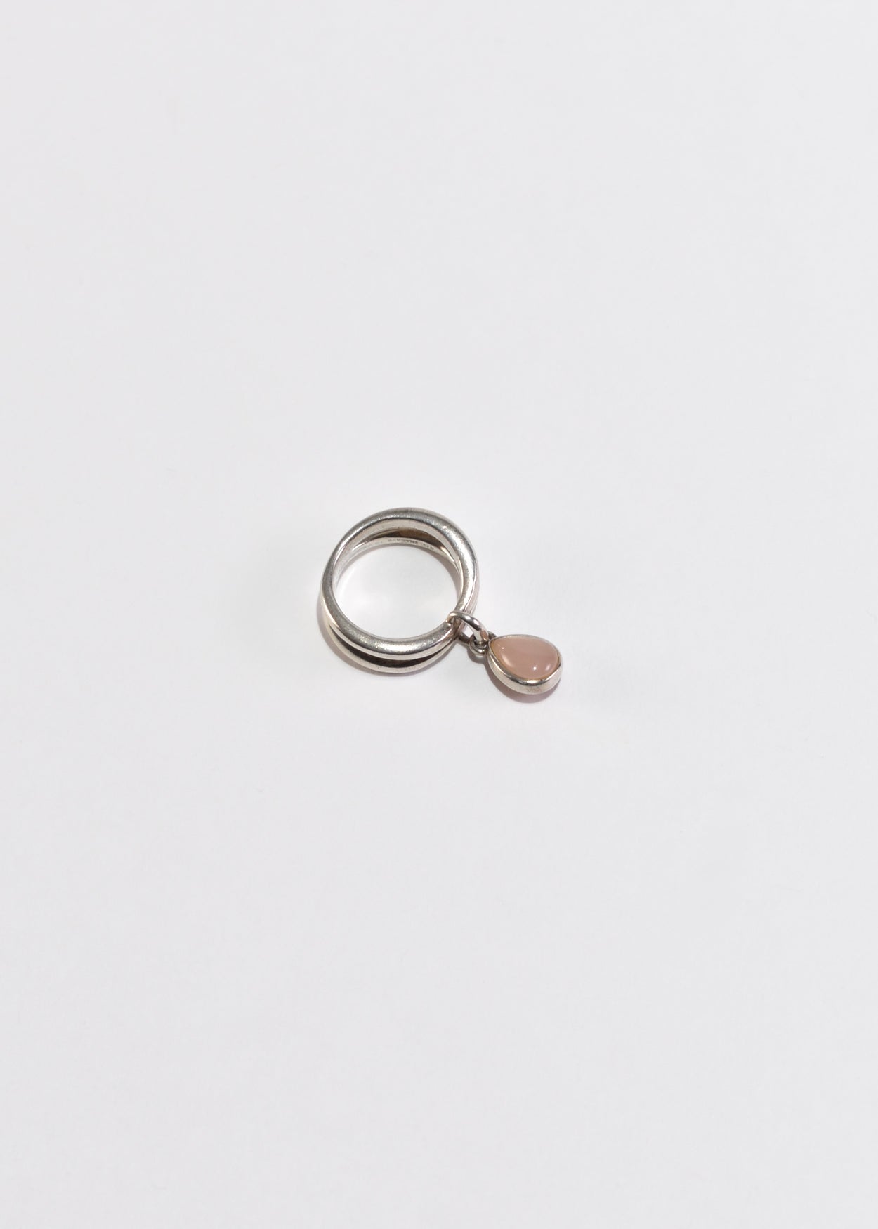 Rose Quartz Teardrop Ring
