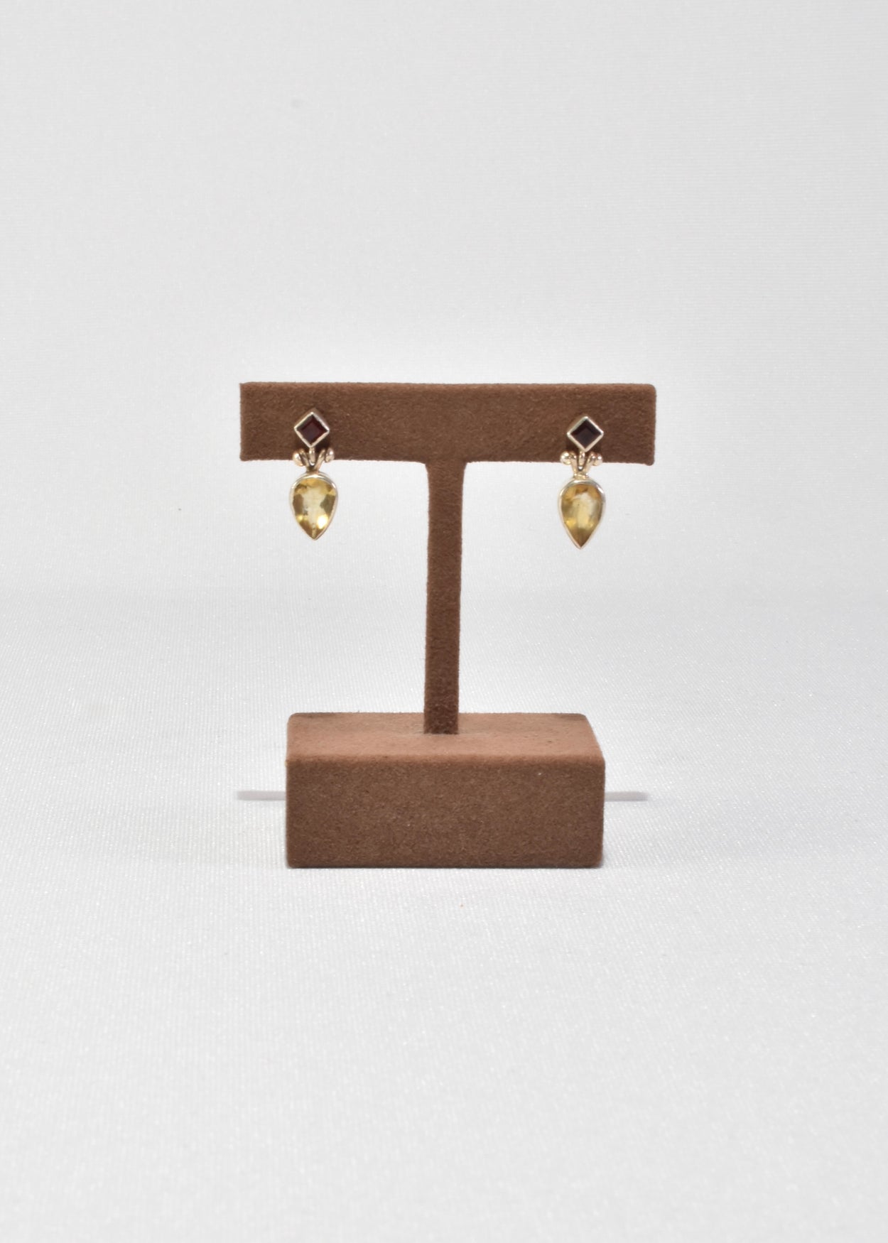 Citrine Garnet Earrings