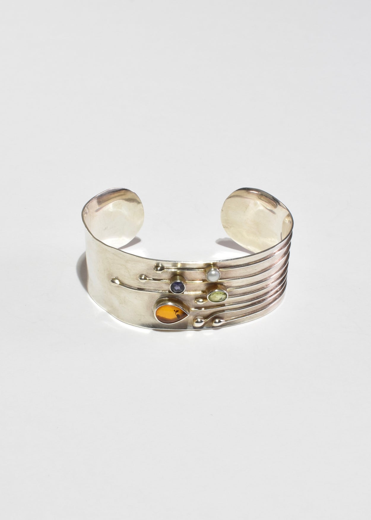 Multi Stone Cuff Bracelet