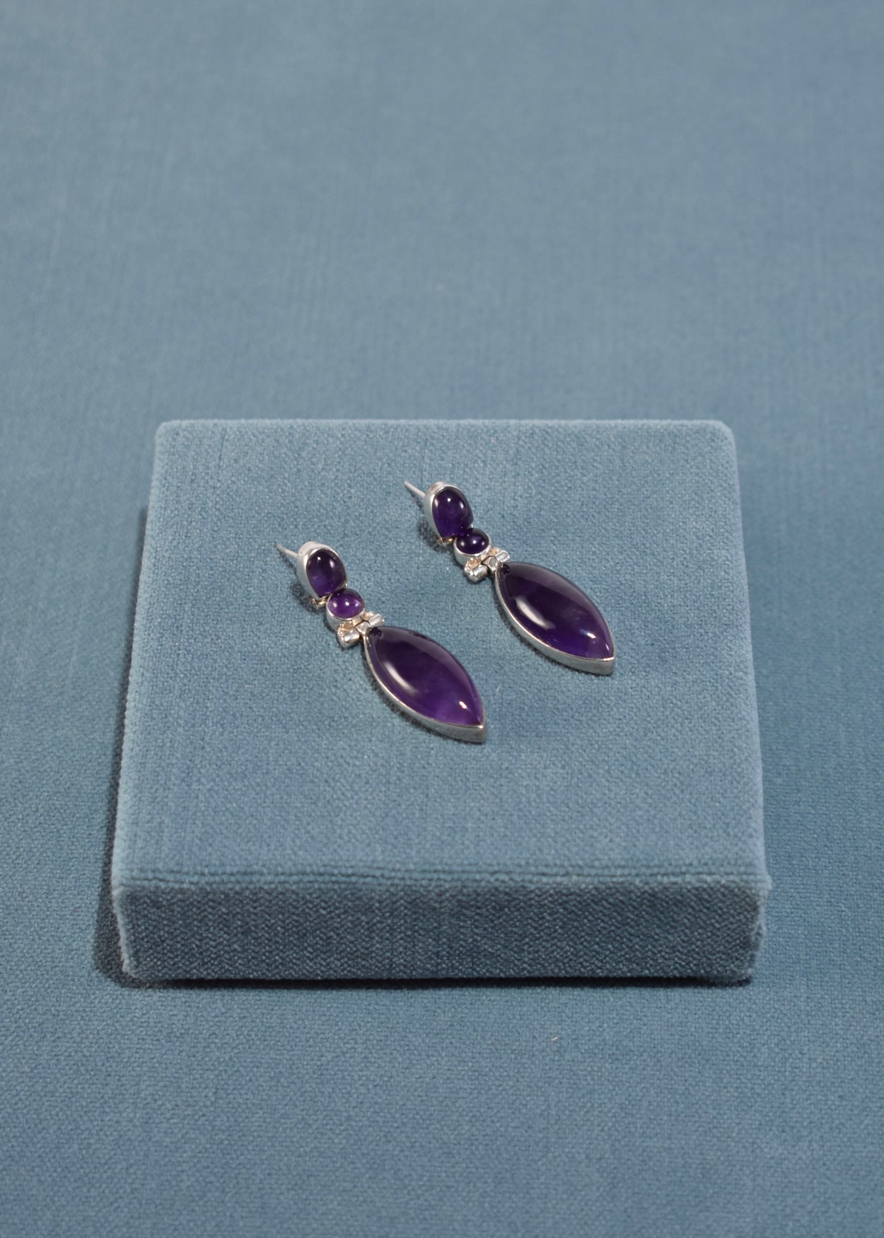 Sterling Amethyst Earrings