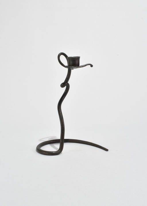 Curved Iron Candleholder