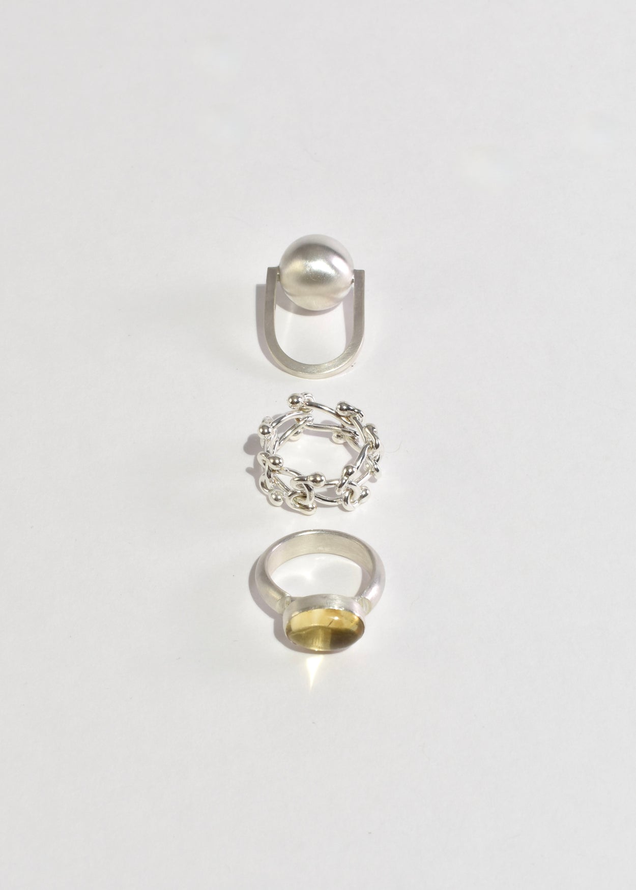 Sterling Citrine Ring