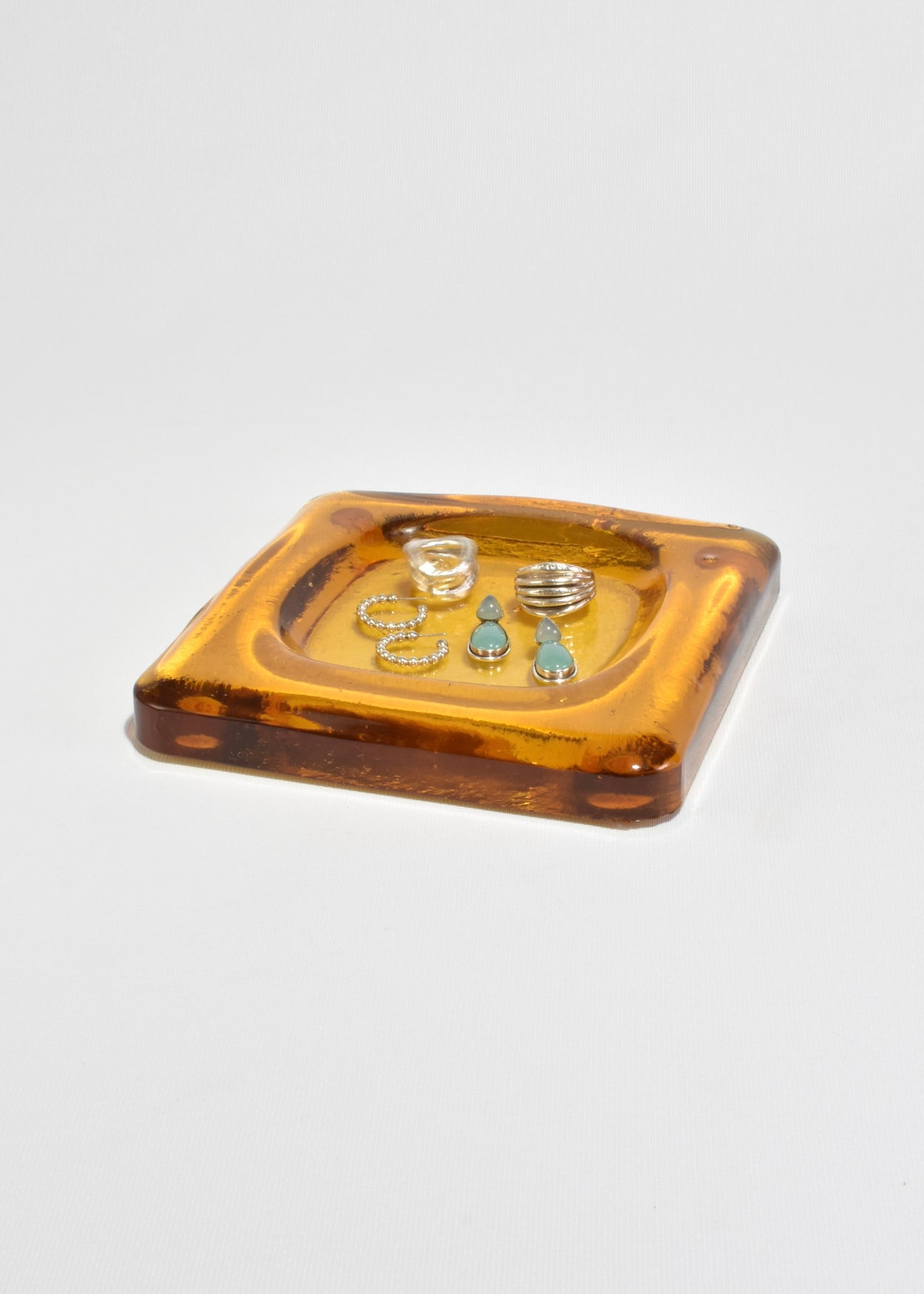 Amber Glass Catchall