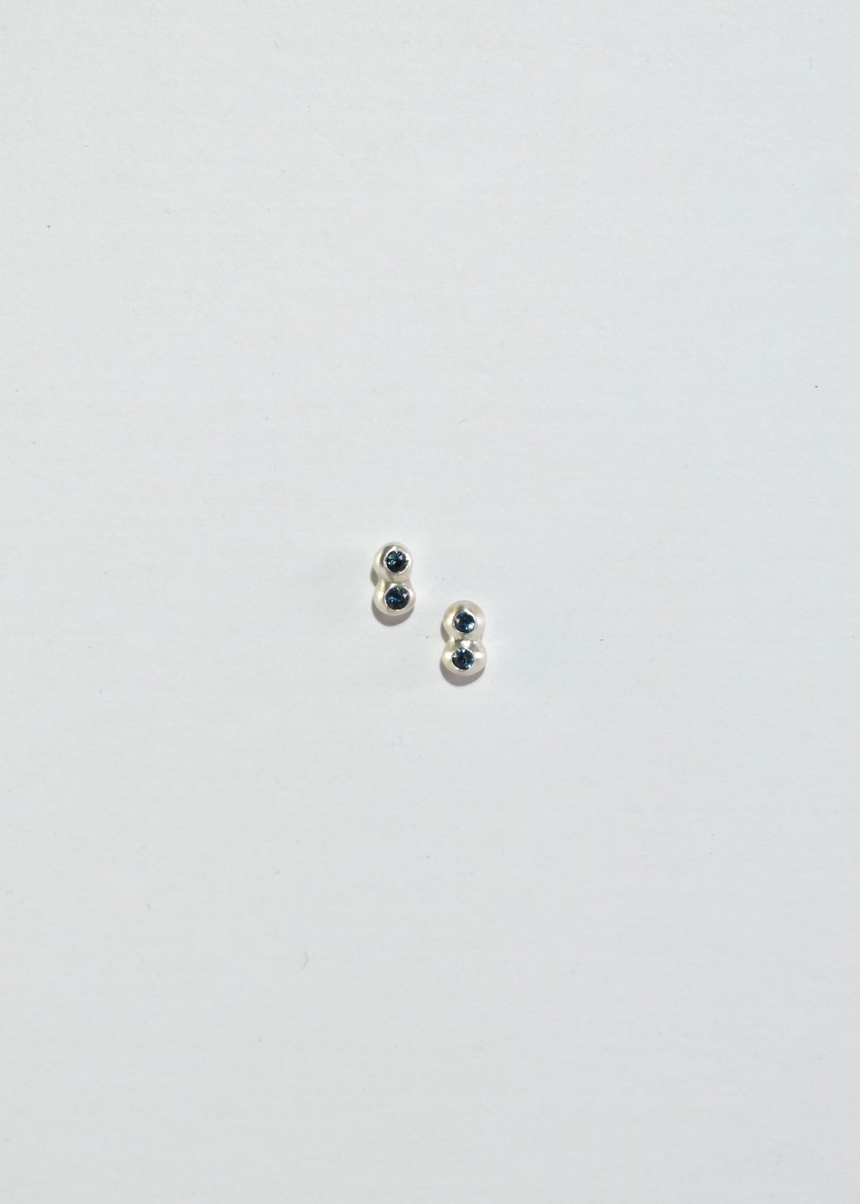 Two Dot Sapphire Earrings