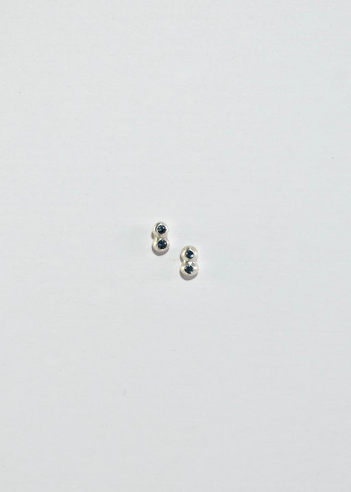 Two Dot Sapphire Earrings