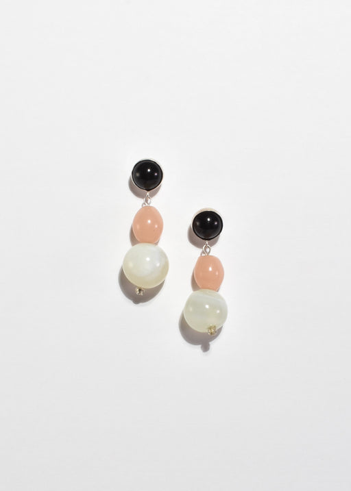 Onyx Glass Drop Earrings