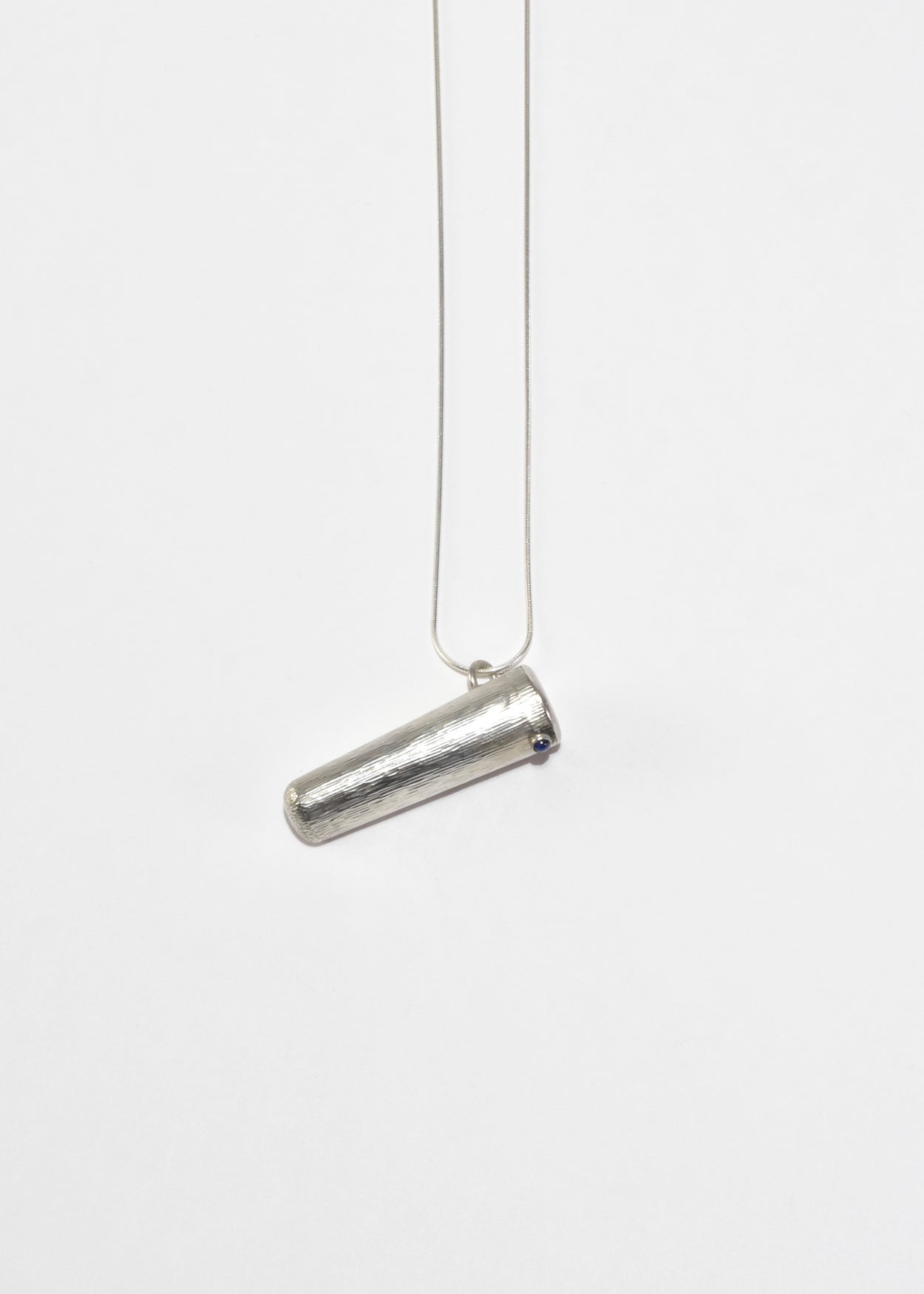 Textured Container Pendant Necklace