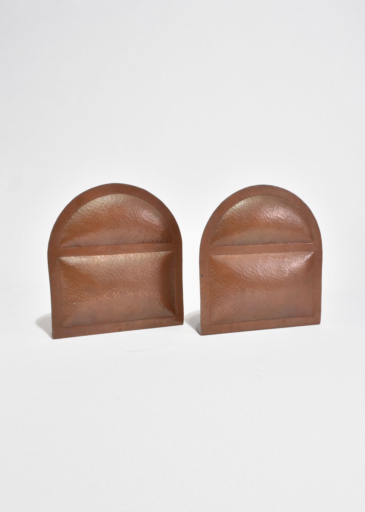 Sculptural Copper Bookends