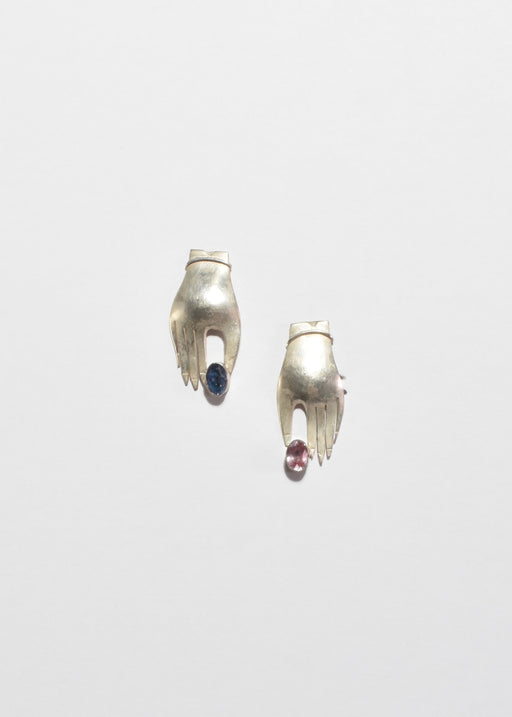 Gemstone Hand Earrings