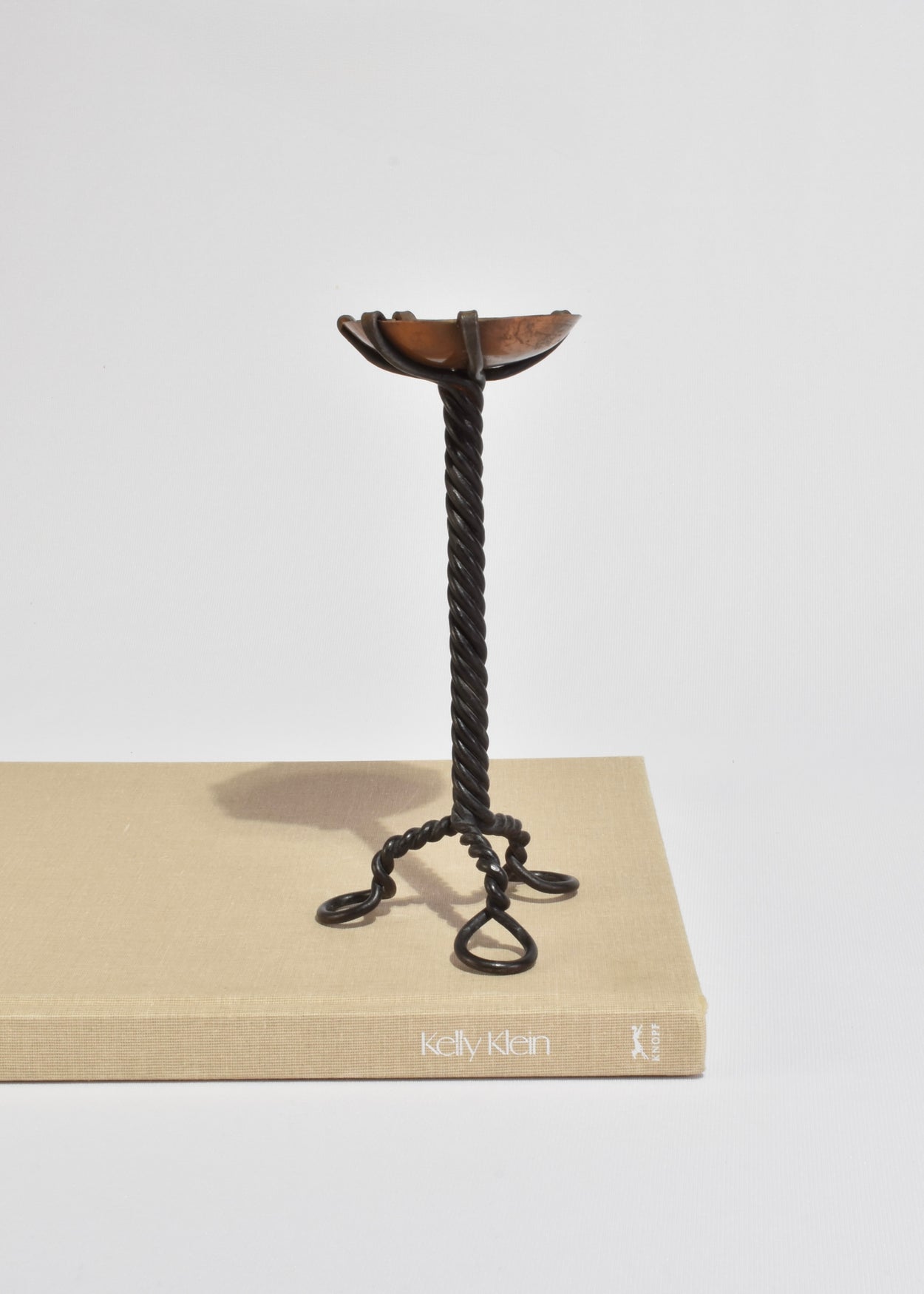 Iron and Copper Twisted Candleholders