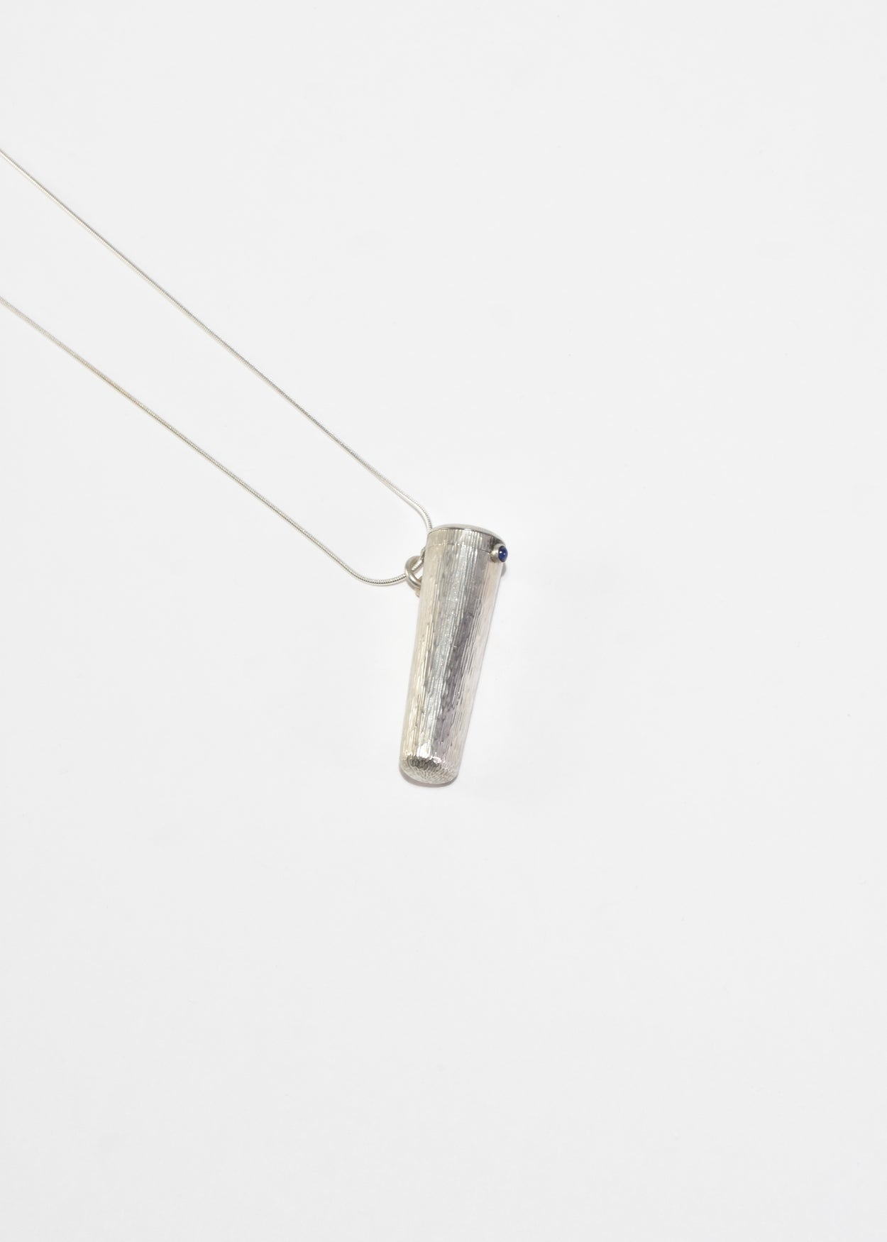 Textured Container Pendant Necklace