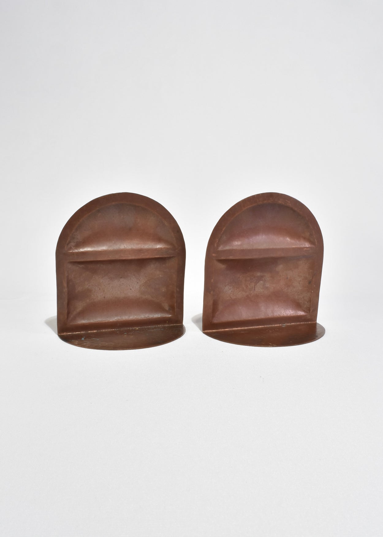 Sculptural Copper Bookends