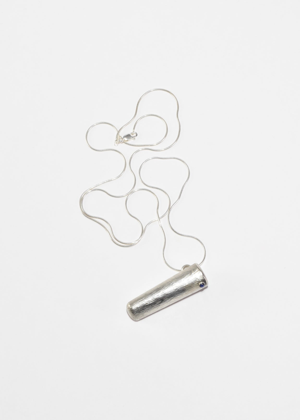 Textured Container Pendant Necklace