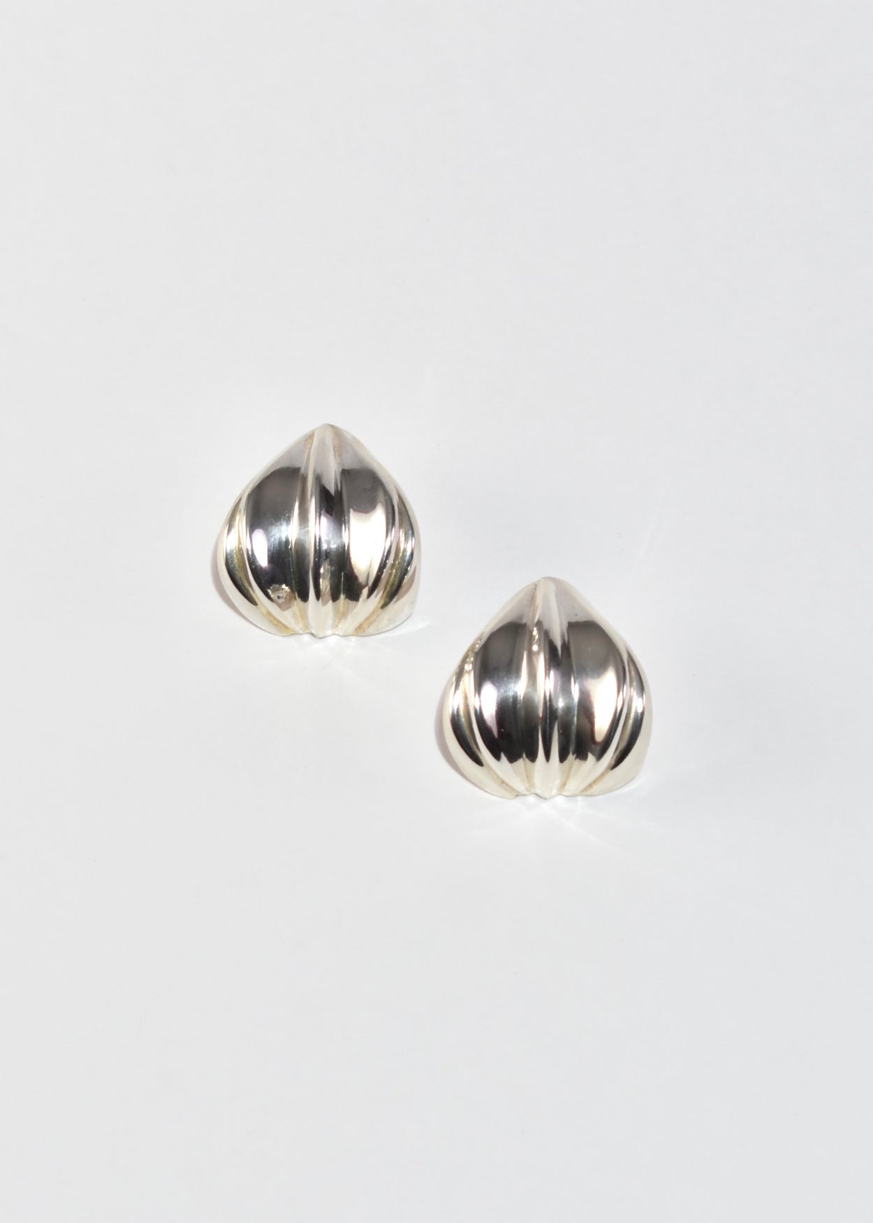 Ribbed Statement Earrings