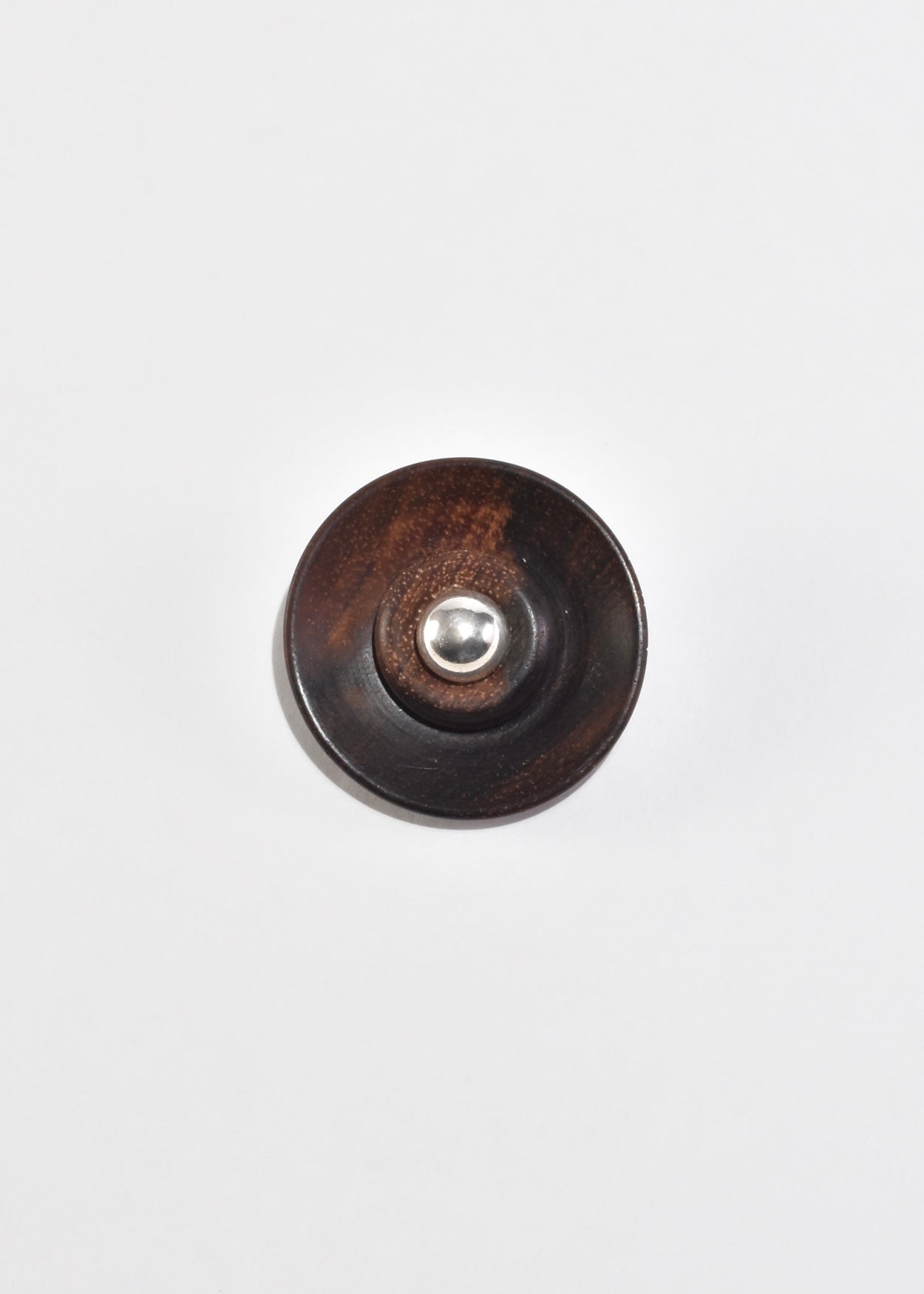 Modernist Wood Brooch