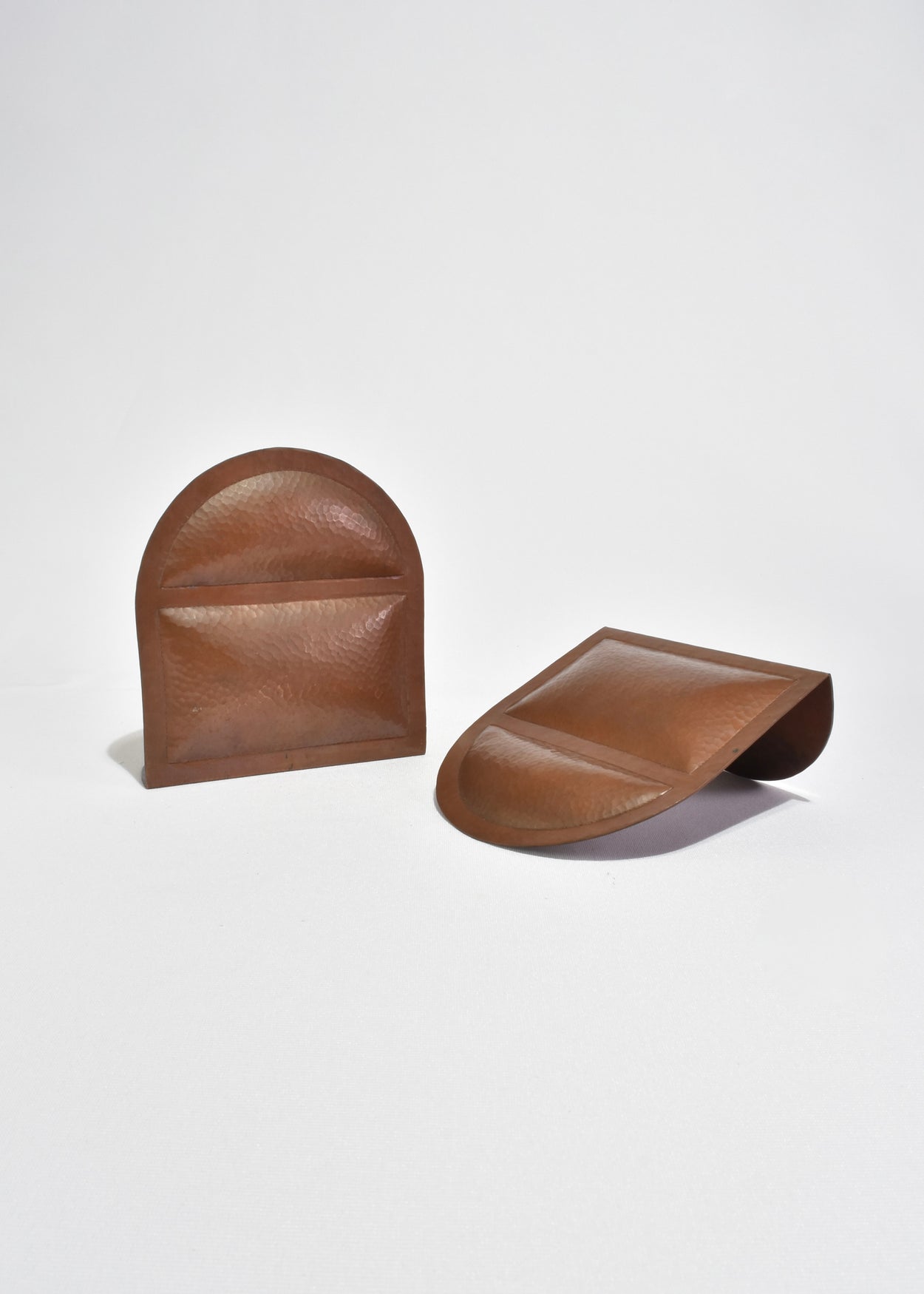 Sculptural Copper Bookends