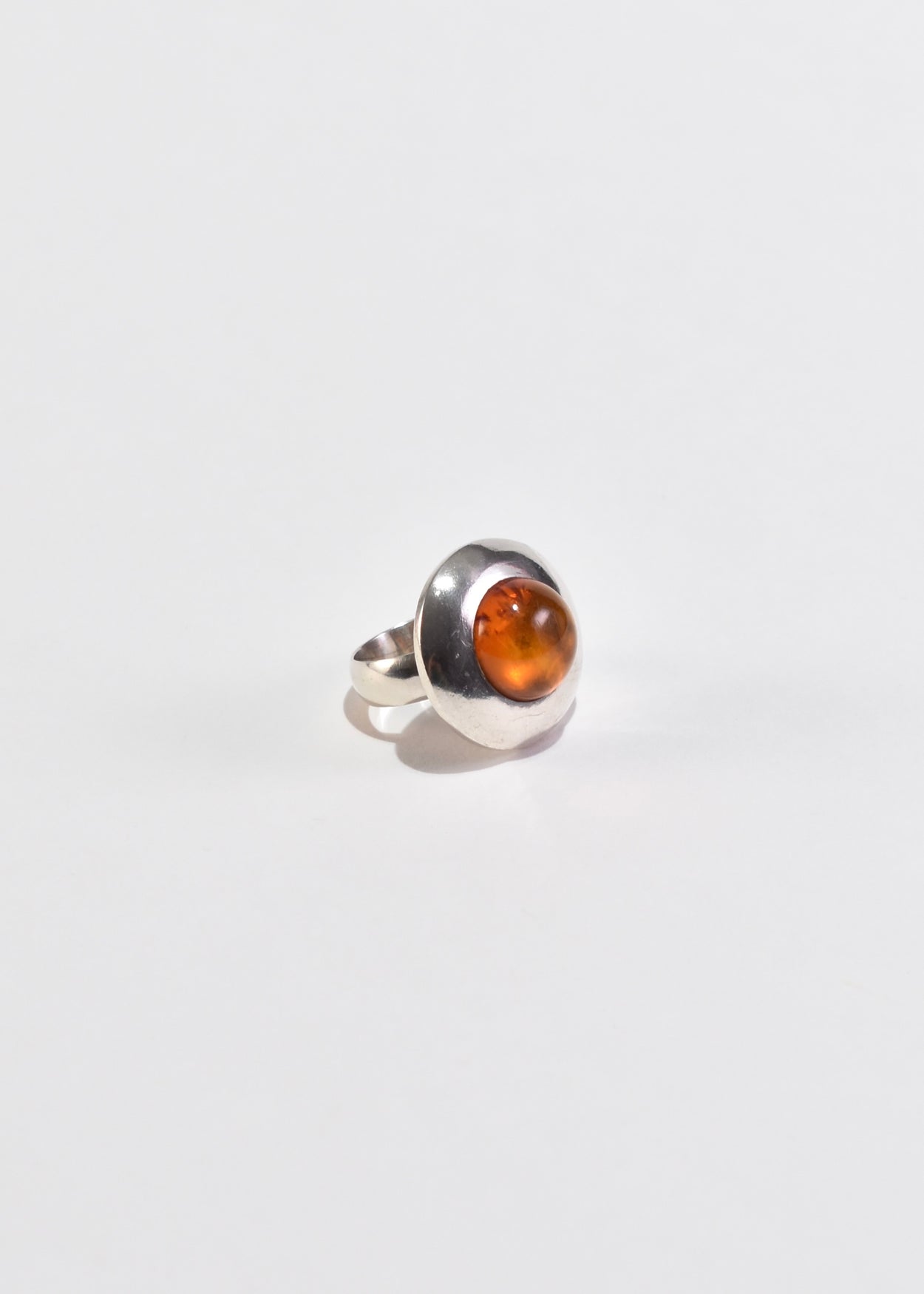 Amber Disc Ring